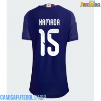 Camisa de time de futebol Japão Daichi Kamada #15 Replicas 1º Equipamento Feminina Mundo 2026 Manga Curta